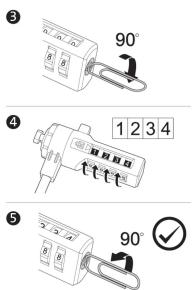KENSINGTON Combination Laptop Lock - 9