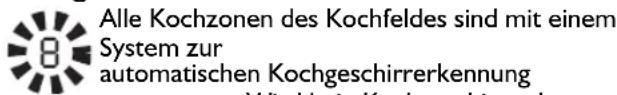BAUKNECHT ETI 6740 IN1 - Anzeige falsch positioniertes oder fehlendes Kochgeschirr. - 1
