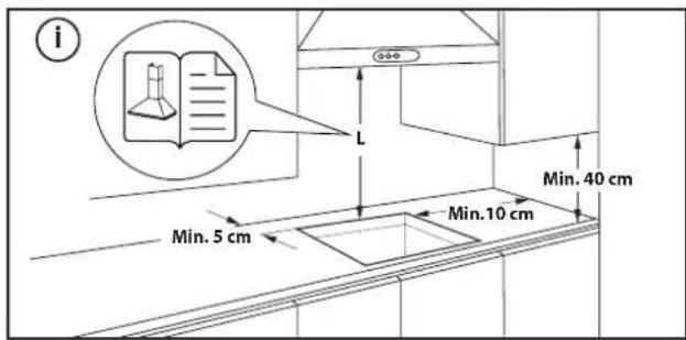 BAUKNECHT CTAR 86421 IN - DIMENSIONS AND DISTANCES TO BE MAINTAINED - 1