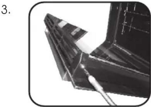 HOOVER HOAZ7173WI WFE - ENTFERNEN UND REINIGEN DER GLASTÜR - 5