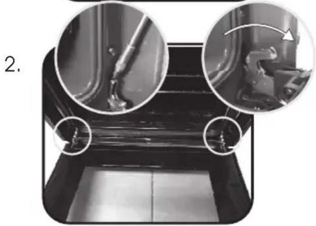 HOOVER HOAZ7173WI WFE - ENTFERNEN UND REINIGEN DER GLASTÜR - 3