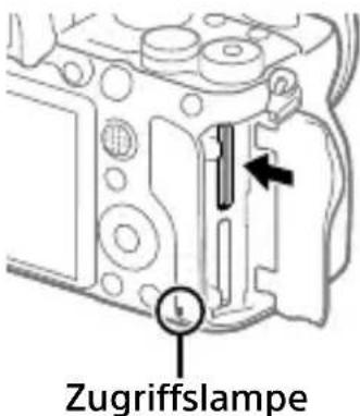 SONY Alpha A9 II - Sokehmen Sie die Speicherkarte heraus - 1