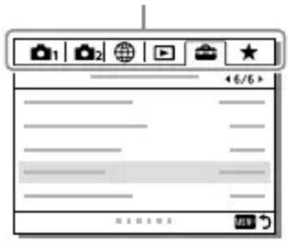 SONY Alpha A9 II - Verwendung von MENU-Posten - 2