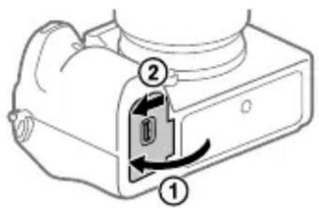 SONY Alpha A9 II - Steg 2: Isätting av batteripaketet i kameran - 3
