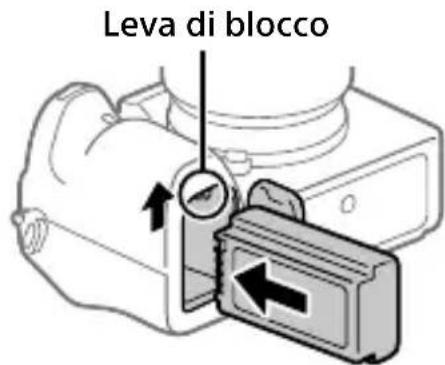 SONY Alpha A9 II - Punto 2: Inserimento del pacco batteria nella fotocamera - 2