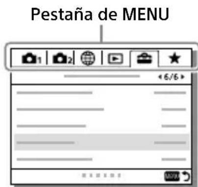 SONY Alpha A9 II - Utilización de los elementos de MENU - 2