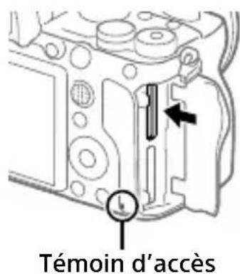 SONY Alpha A9 II - Pour retirer la carte mémoire - 1