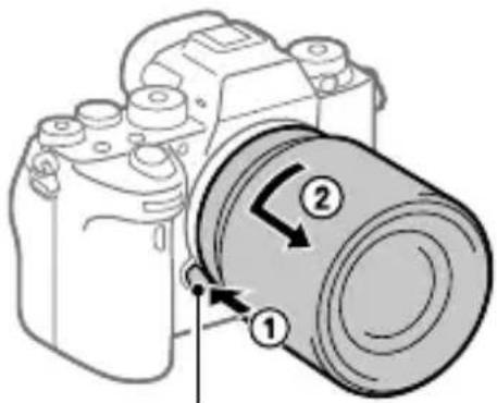 SONY Alpha A9 II - To remove the lens - 1