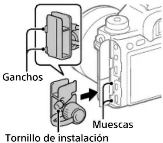 SONY Alpha A9 II - Para colocar el protector de cable - 1