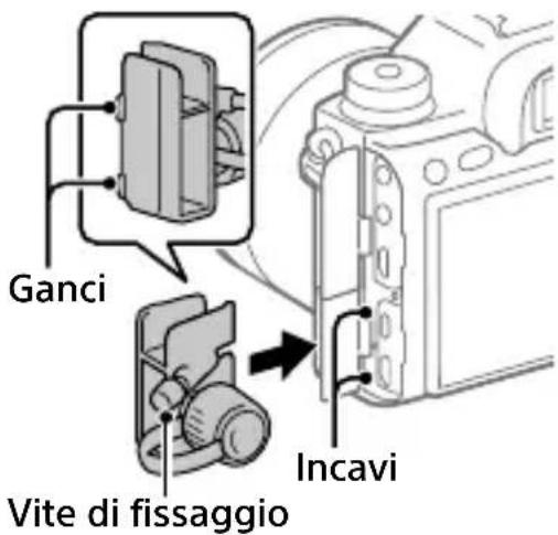 SONY Alpha A9 II - Montaggio della protezione cavi - 1