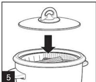 HAMILTON BEACH 37517 - How to Steam Food While Cooking Rice - 5