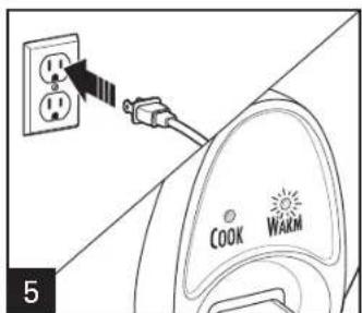 HAMILTON BEACH 37517 - WARNING Electrical Shock Hazard. Cook only in removable cooking pot. Never place water or food directly into the base. - 2