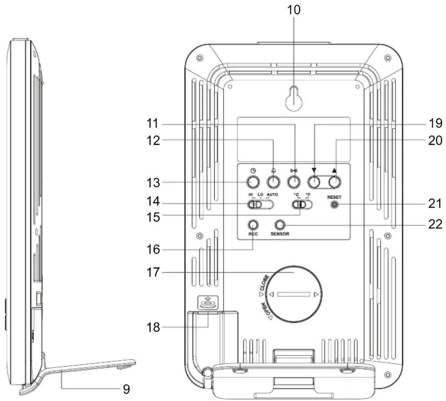 ALECTO WS4900 - Indoor unit: - 4