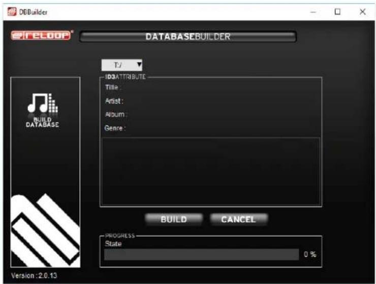 Reloop RMP1700 RX - Using the Reloop Database Builder - 1