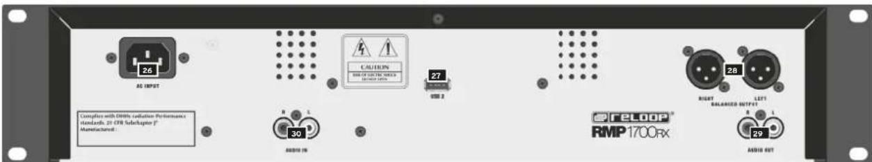 Reloop RMP1700 RX - FACE arrière - 1