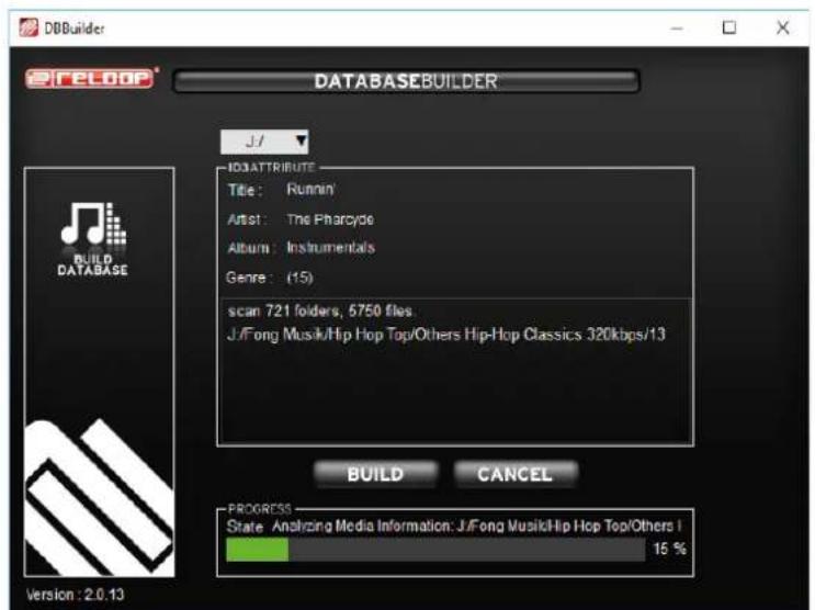 Reloop RMP1700 RX - Utilisation du reloop database builder - 2