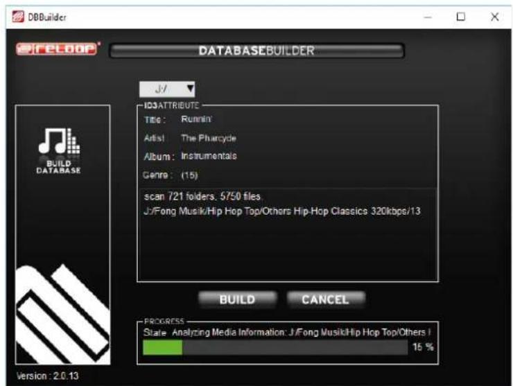 Reloop RMP1700 RX - Using the Reloop Database Builder - 2