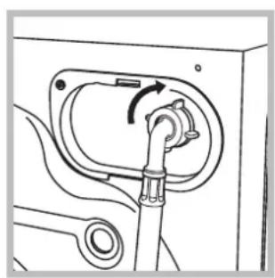 INDESIT EWE 71252 W EU - Raccordement du tuyau d'arrivée de l'eau - 2