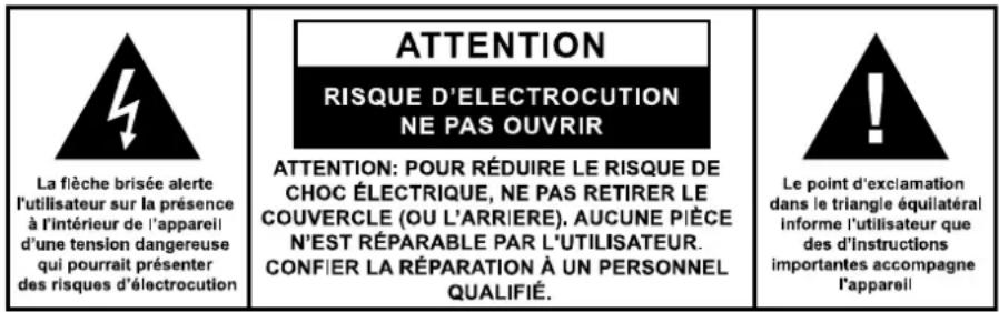 INOVALLEY SM500 - AFIN DE RÉDUIRE TOUT RISQUE D'INCENDIE OU DE DÉCHARGE ÉLECTRIQUE, VEUILLEZ NE PAS EXPOSER CET APPAREIL À LA PLUIE OU À L'HUMIDITÉ. - 1