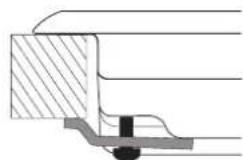 HOTPOINT FTGHG 751 DHA(BK) - Esquema de fijación de los ganchos - 2