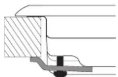 HOTPOINT FTGHG 751 DHA(BK) - Schema di fissaggio dei ganci - 2