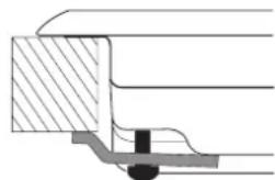 HOTPOINT FTGHG 751 DHA(BK) - Schema voor de bevestiging van de haken - 2