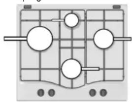 HOTPOINT FTGHG 751 DHA(BK) - Corretto posizionamento dei brucitori FTGH - 2