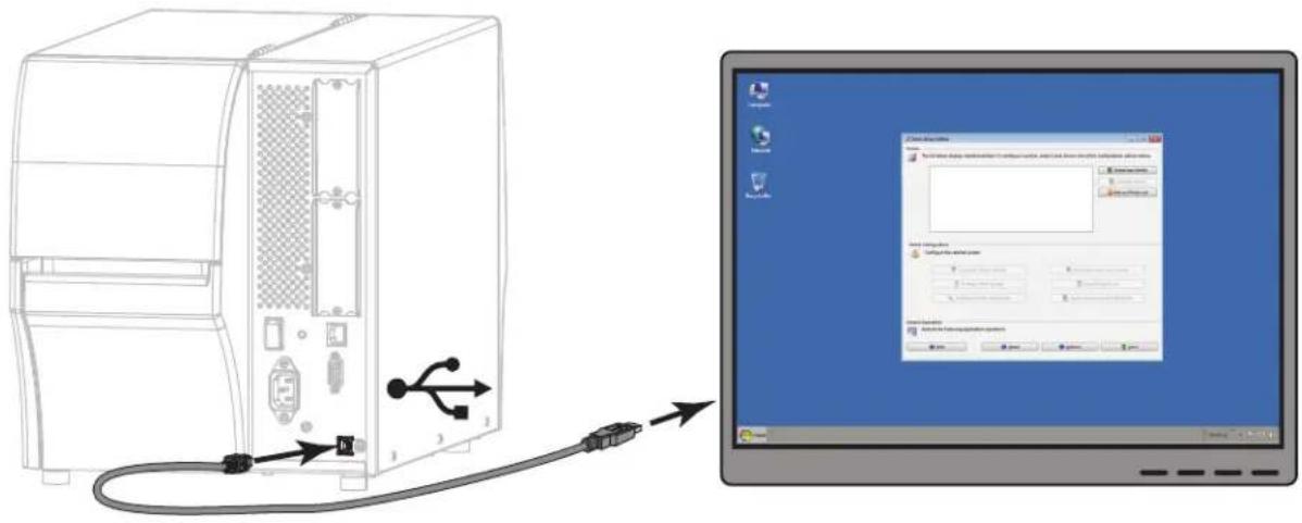 ZEBRA ZT411 - コンピュータの USB ポートへのプリンタ接続 - 2