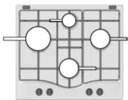 INDESIT THP 642 WIXI RU - Practical advice on using the burners - 1