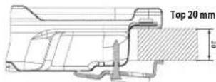 INDESIT THP 642 WIXI RU - lerices uzstadiisana - 4