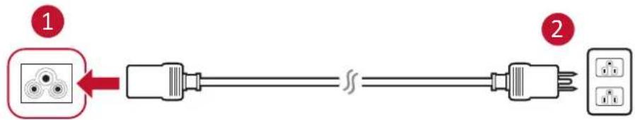 VIEWSONIC Value Series VA2405H - Σύνδεση στην τροφόδοσία - 2