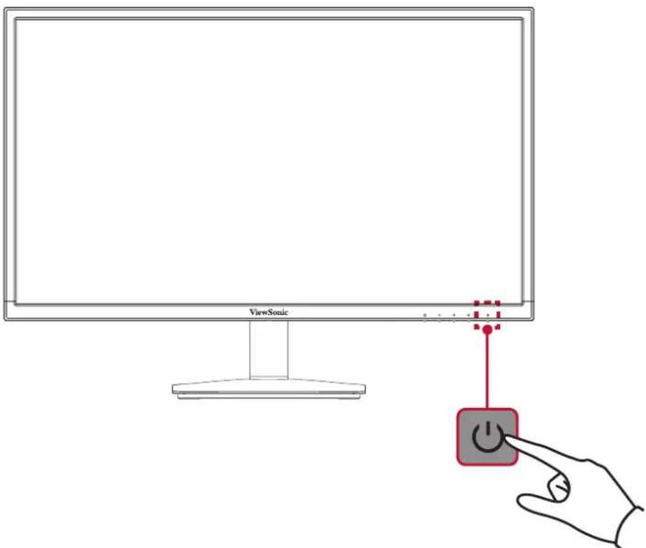 VIEWSONIC Value Series VA2405H - Evεργοποίηση /απενεργοποίηση τής συσκεύς - 1