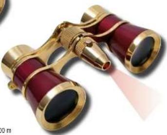 BRAUN Compagno 8 x 26 - BRAUN Opera 3x25 gold-burgundy with LED light - 1