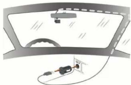 GARMIN Dash Cam Tandem - Raccordement de l'appareil à l'alimentation du véhicule - 2