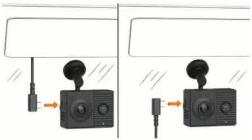 GARMIN Dash Cam Tandem - Raccordement de l'appareil à l'alimentation du véhicule - 1