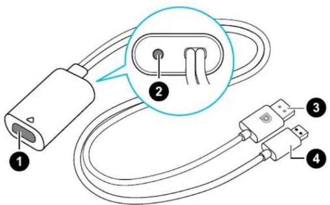 HTC VIVE Cosmos Elite - Connector le casque à votre ordinateur via le convertisseur - 1