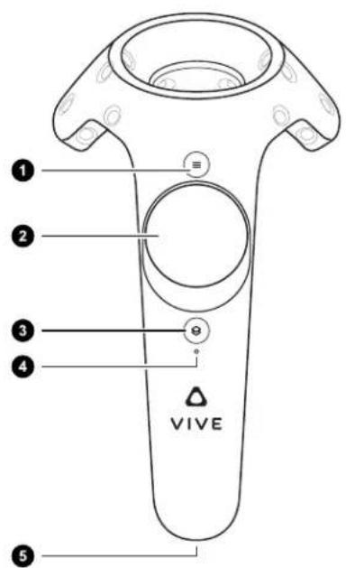 HTC VIVE Cosmos Elite - À propos des contrôleurs VIVE - 3