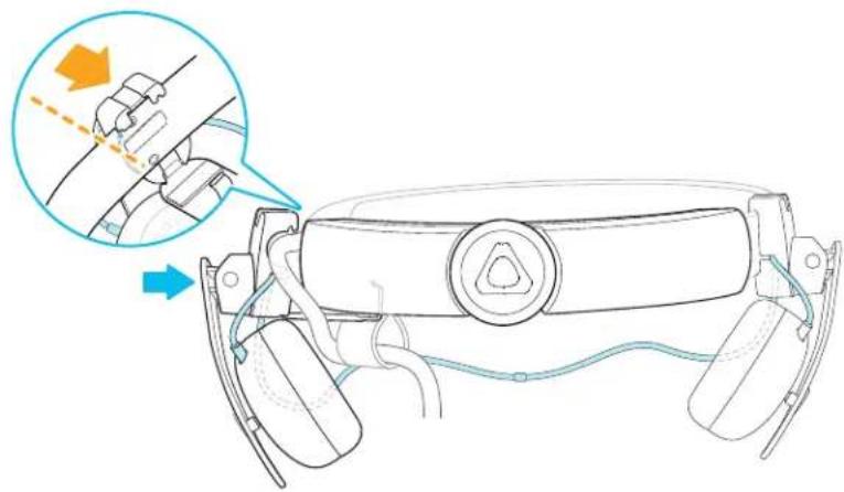 HTC VIVE Cosmos Elite - Fixer l'écouteur supra gauche - 1