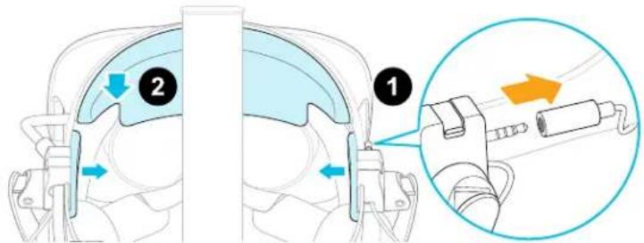 HTC VIVE Cosmos Elite - Retirer les écouteurs supra de la bande du casque - 2
