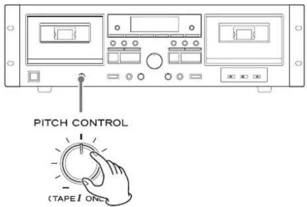 TASCAM 202 MKVII - Contrôle de la hauteur (TAPE 1 uniquement) - 1