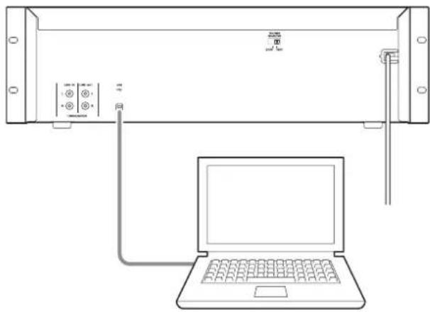 TASCAM 202 MKVII - Utilice el cable USB para conectar el ordenador y esta unidad. - 1