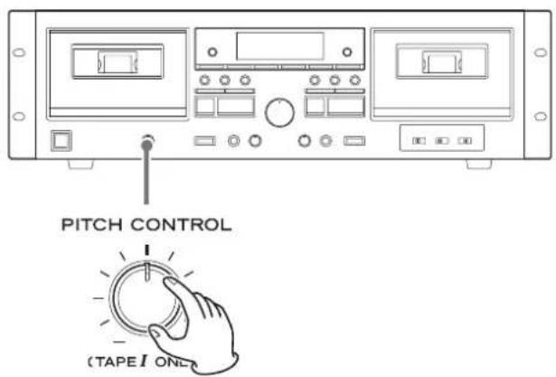 TASCAM 202 MKVII - Pitch control (TAPE 1 only) - 1