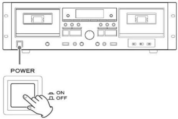 TASCAM 202 MKVII - Press the POWER button to turn the unit on. - 1