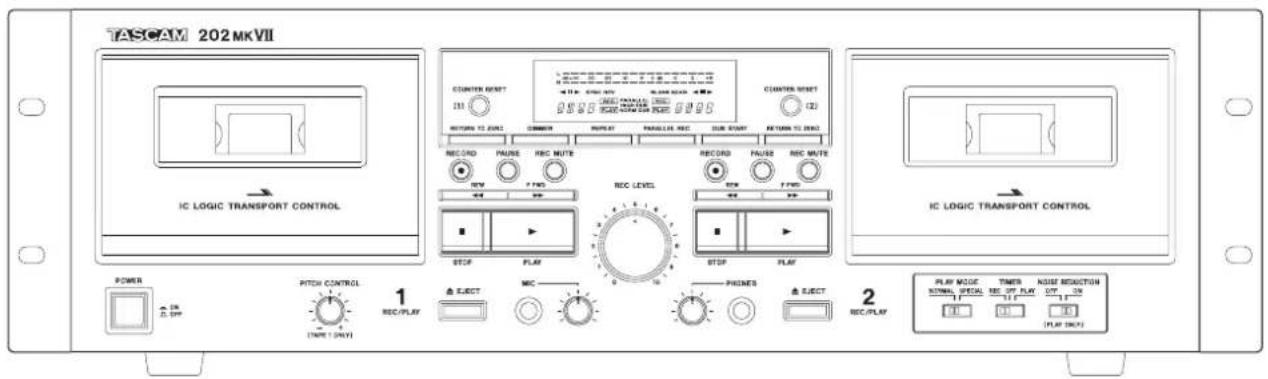 TASCAM 202 MKVII - Double Cassette Deck - 1