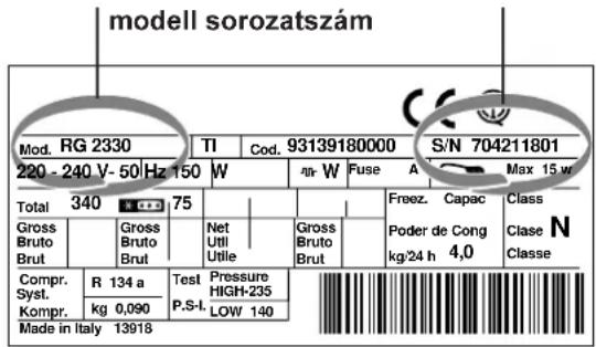 INDESIT TAN 5 V NX (FR) - Adja meg az alábbiakat: - 1