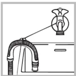 INDESIT WIXL 16 (NL) - Anschluss des Ablaufschlauches - 2