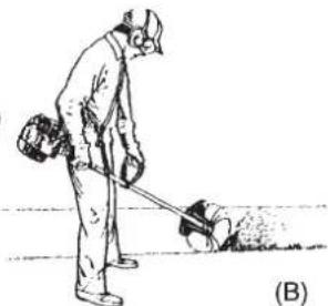 Shindaiwa T243XS - The basic cutting actions - 4