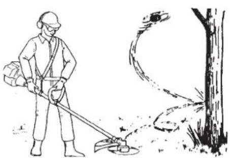 Shindaiwa T243XS - Trimming operation - 4