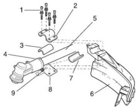 Shindaiwa T243XS - Cutting attachment shield assembly - 1