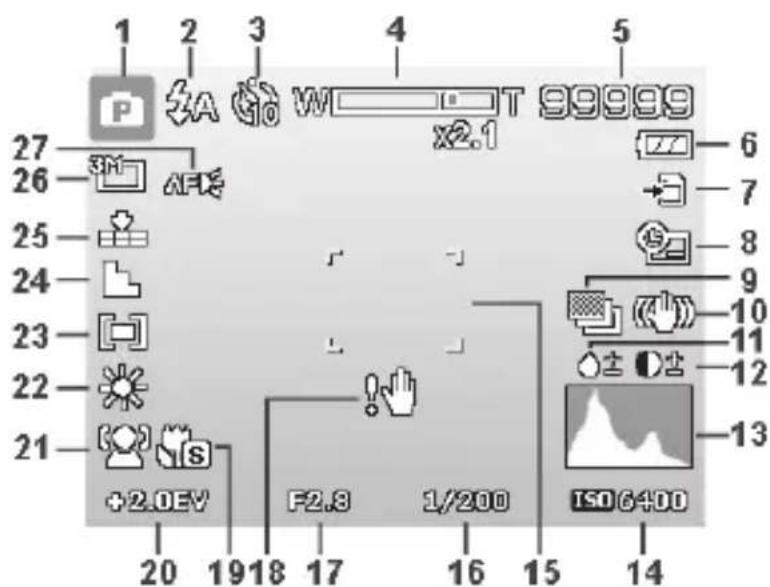 MEDION LIFE P44016 (MD 86535) - Displayanzeigen für die Aufnahme - 1
